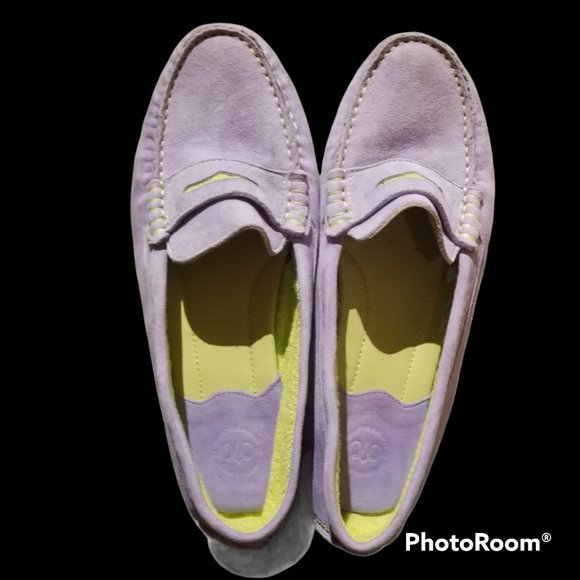Women's JOHNSTON & MURPHY Lilac Loafers (7/7.5) - Picture 11 of 16